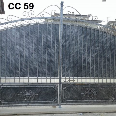 Cancello carrabile in ferro battuto CC 59