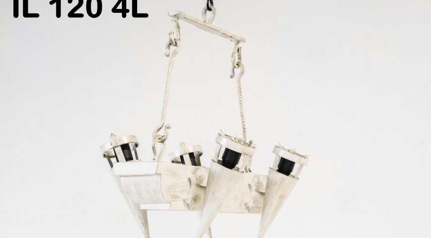 Lampadario in ferro battuto IL 120