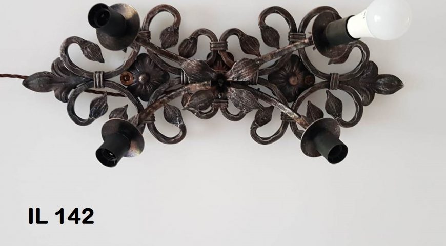 Lampadario in ferro battuto IL 142