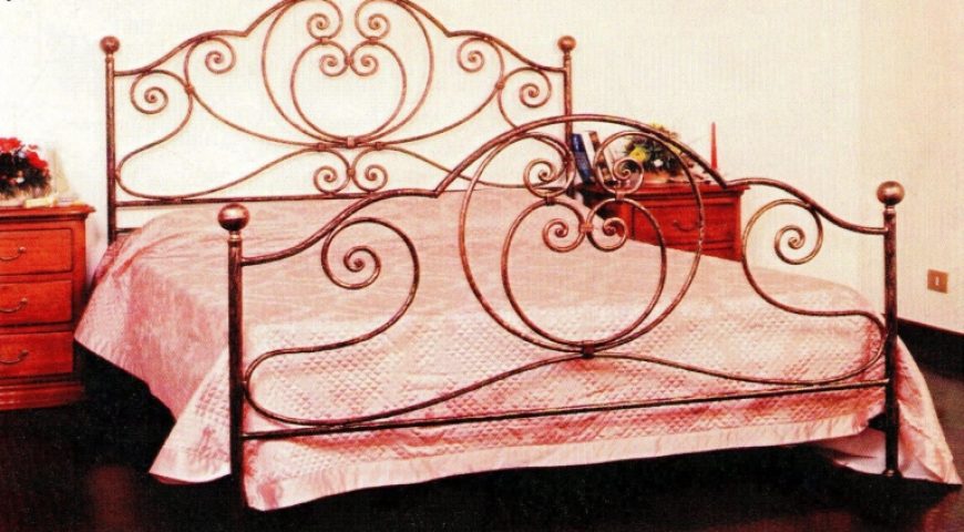 Letto matrimoniale in ferro battuto LF AMELIA
