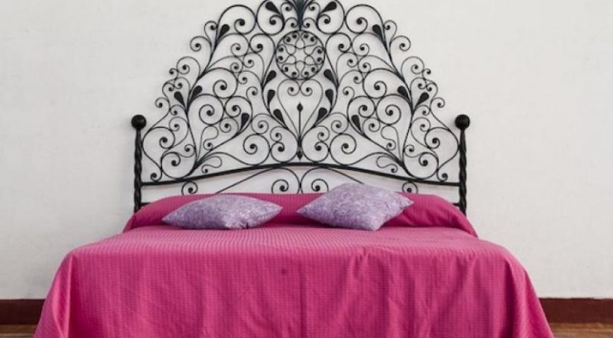 Letto matrimoniale in ferro battuto LF CESIRA