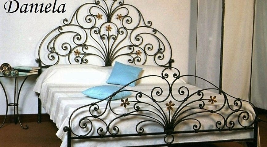 Letto matrimoniale in ferro battuto LF DANIELA