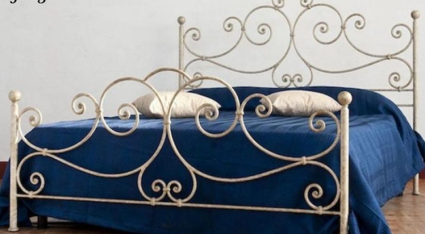Letto matrimoniale in ferro battuto LF GIORGIA