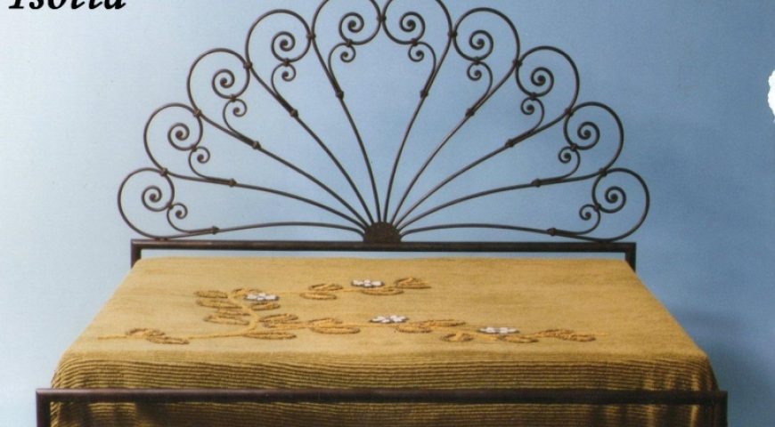 Letto matrimoniale in ferro battuto LF ISOTTA