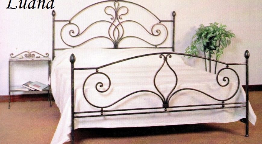 Letto matrimoniale in ferro battuto LF LUANA