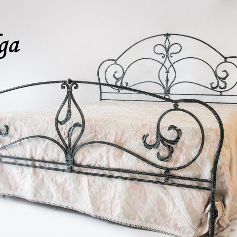 Letto matrimoniale in ferro battuto LF OLGA