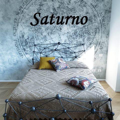 Letto matrimoniale in ferro battuto LF SATURNO