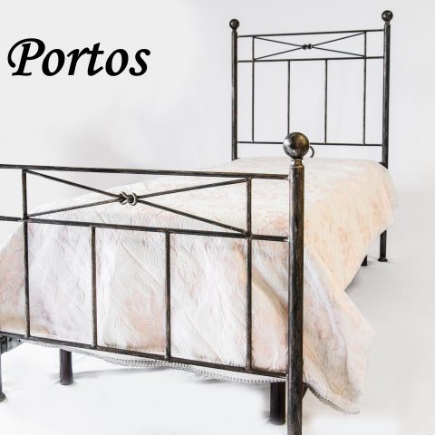 Letto singolo in ferro battuto LFS PORTOS