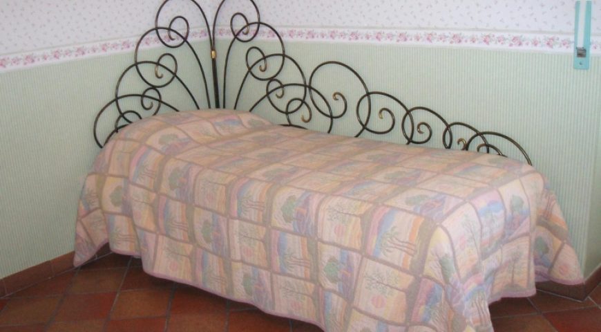 Letto singolo in ferro battuto LFS VIVIANA