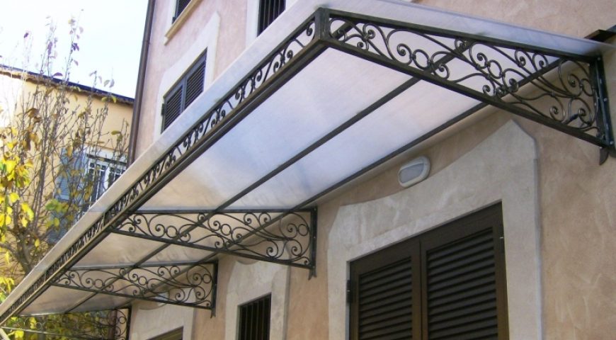 Pensilina in ferro battuto PE 01