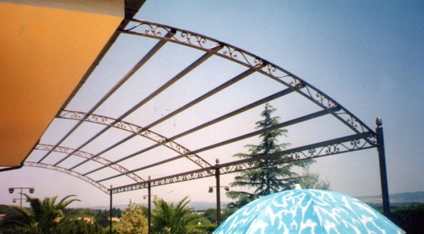 Pensilina in ferro battuto PE 02