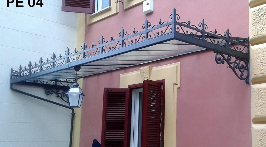 Pensilina in ferro battuto PE 04
