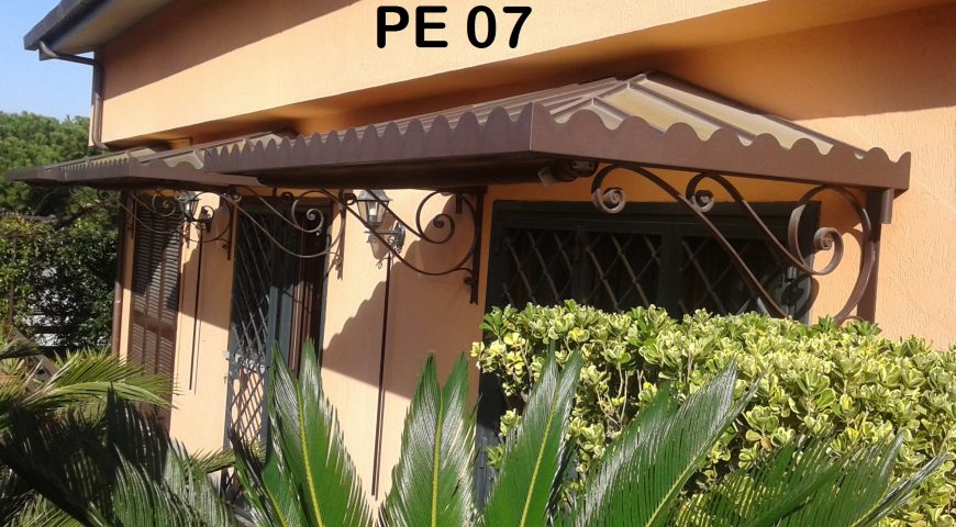 Pensilina in ferro battuto PE 07