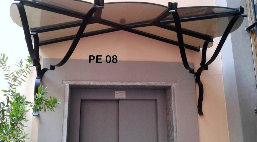 Pensilina in ferro battuto PE 08