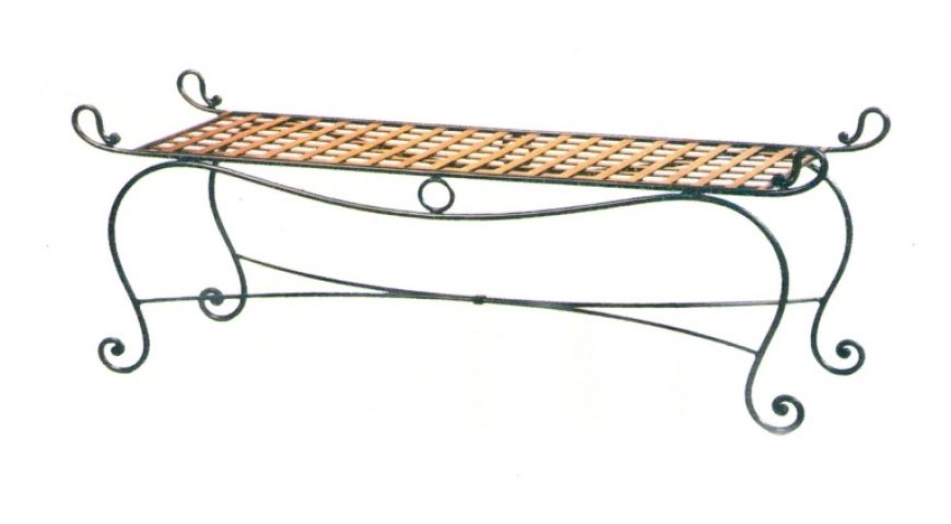 Panchina fondo letto in ferro battuto PF 003
