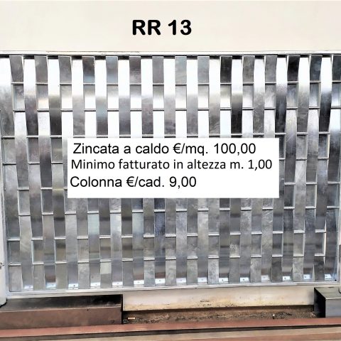 Ringhiera per recinto in ferro battuto RR 13