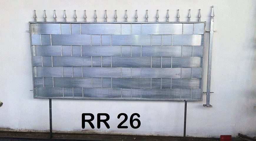Ringhiera per recinto in ferro battuto RR 26
