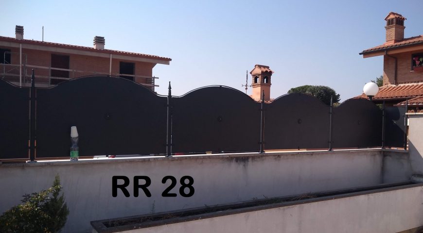 Ringhiera per recinto in ferro battuto RR 28