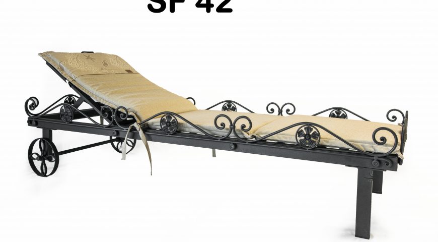 Lettino prendi sole in ferro battuto SF 42