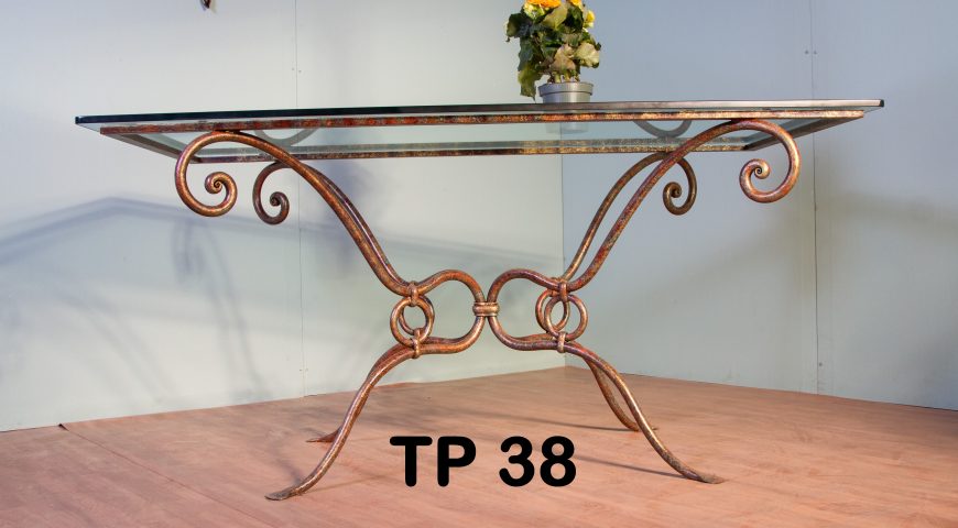 Tavolo da pranzo in ferro battuto TP 38