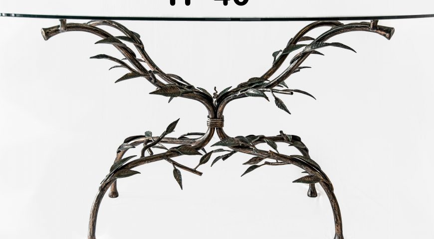 Tavolo da pranzo in ferro battuto TP 40