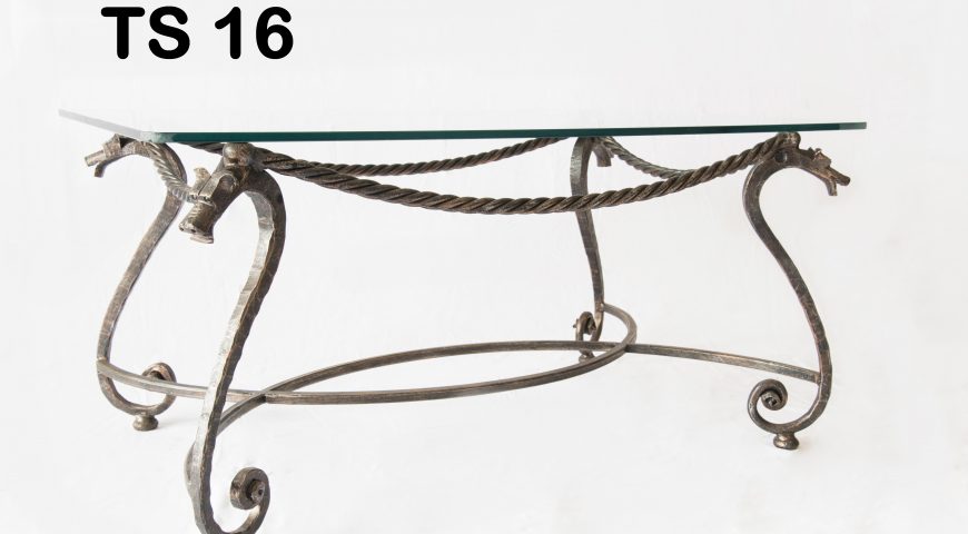 Tavolino da salotto in ferro battuto TS 16
