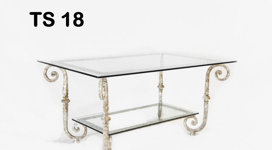 Tavolino da salotto in ferro battuto TS 18
