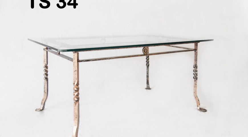 Tavolino da salotto in ferro battuto TS 34