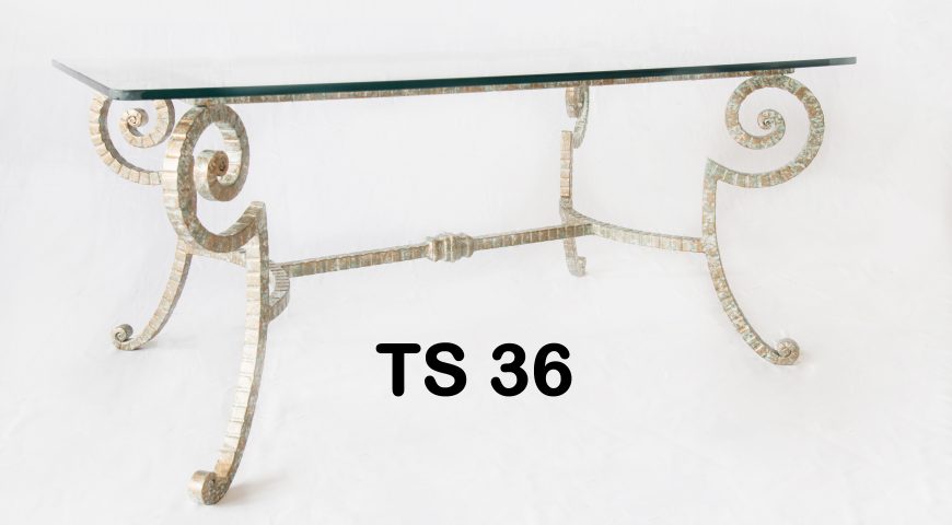 Tavolino da salotto in ferro battuto TS 36