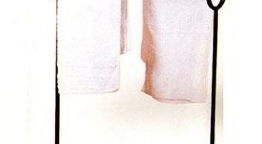 Porta asciugamani da terra in ferro battuto AB 06