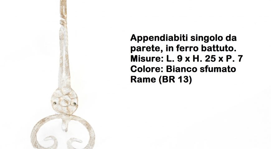Appendiabiti in ferro battuto AP 20