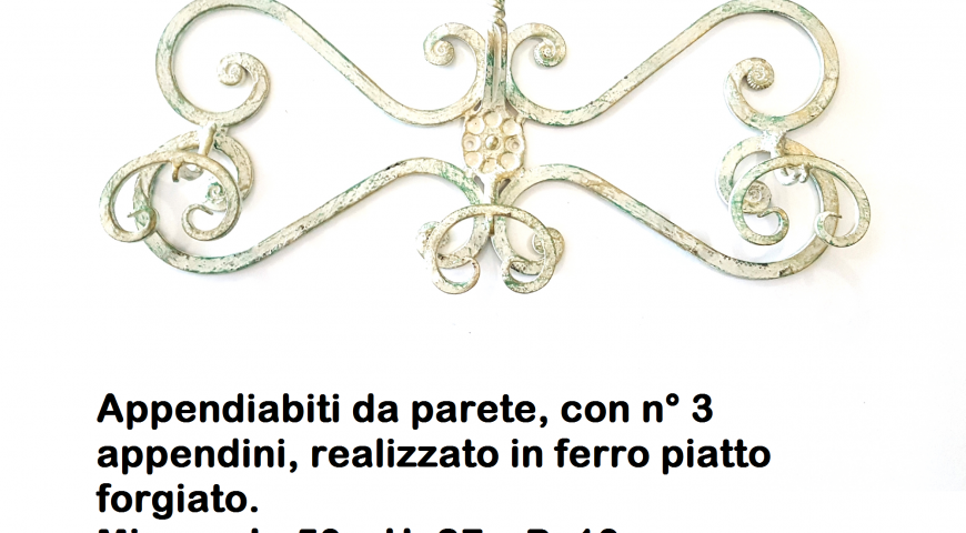 Appendiabiti in ferro battuto AP 24