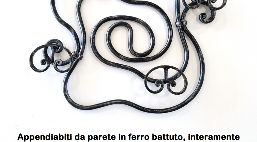 Appendiabiti in ferro battuto AP 29