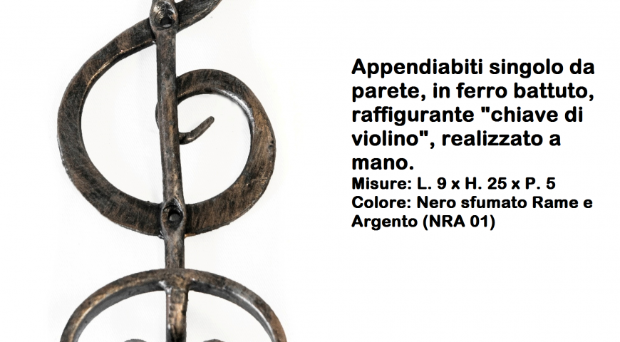 Appendiabiti in ferro battuto AP 32