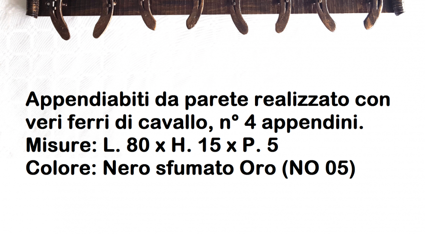 Appendiabiti in ferro battuto AP 36 4 – 3 – 2
