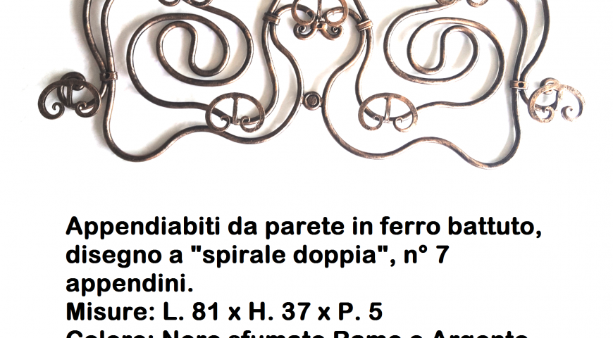 Appendiabiti in ferro battuto AP 38