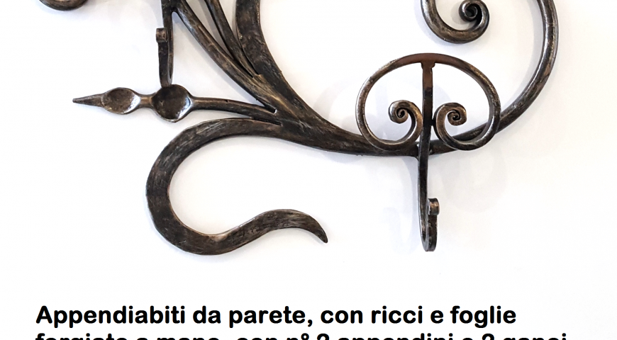 Appendiabiti in ferro battuto AP 40