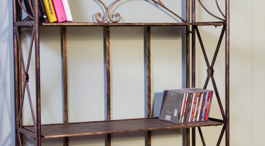 Libreria/Etagere in ferro battuto CA 61