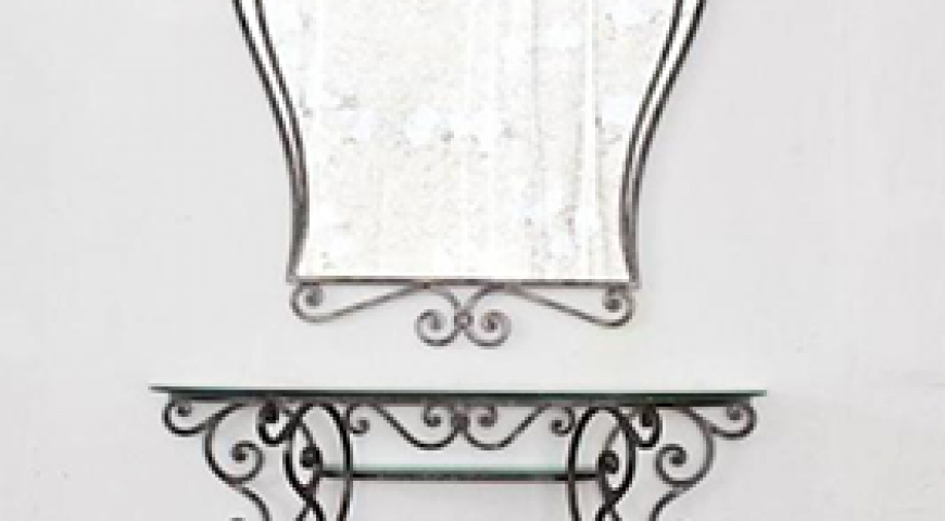 Cornice per specchio in ferro battuto SP 03
