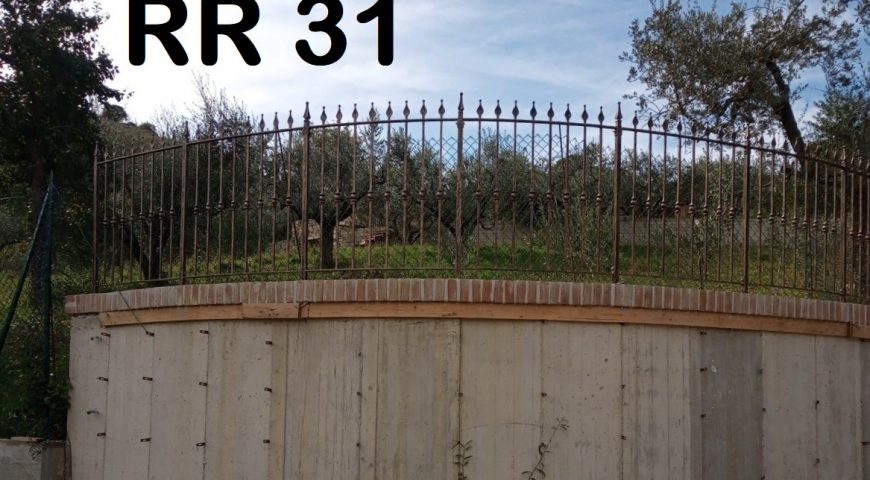 Ringhiera per recinto in ferro battuto RR 31