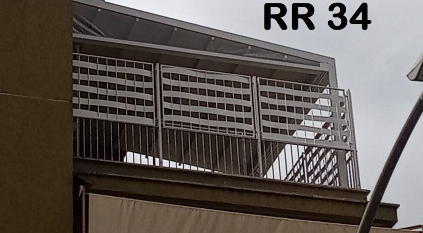 Ringhiera per recinto in ferro battuto RR 34