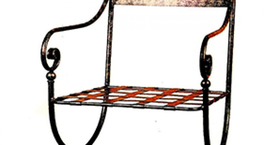 Poltroncina in ferro battuto SF 02