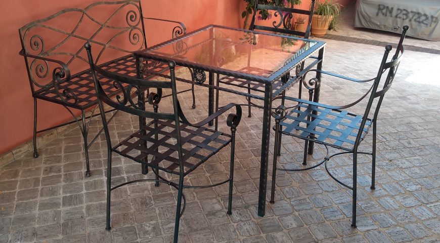 Tavolo da pranzo in ferro battuto TP 46