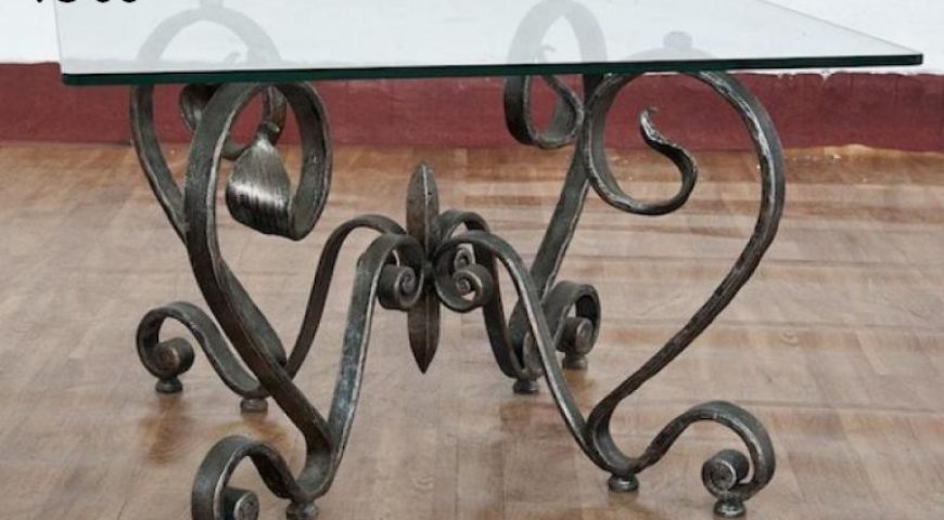 Tavolino da salotto in ferro battuto TS 06