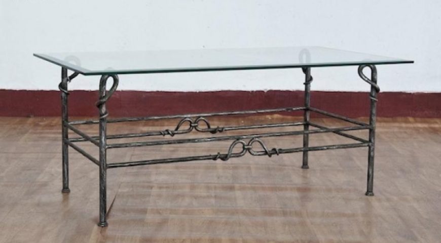 Tavolino da salotto in ferro battuto TS 07