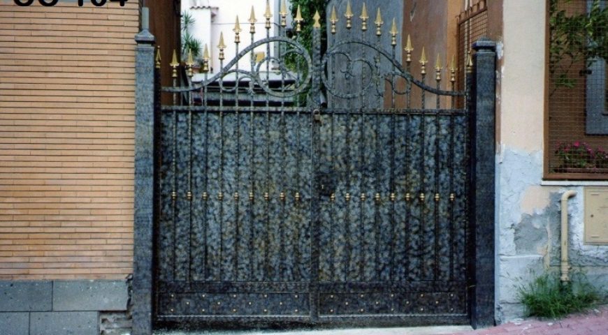 Cancello carrabile in ferro battuto CC 104
