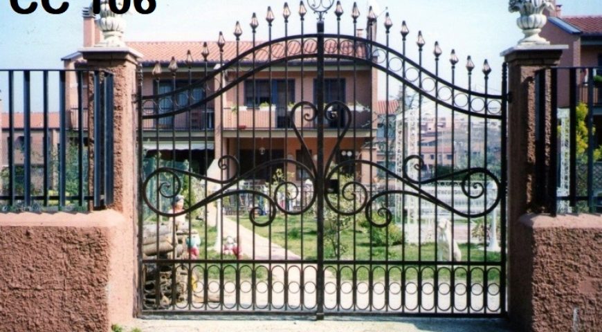 Cancello carrabile in ferro battuto CC 106