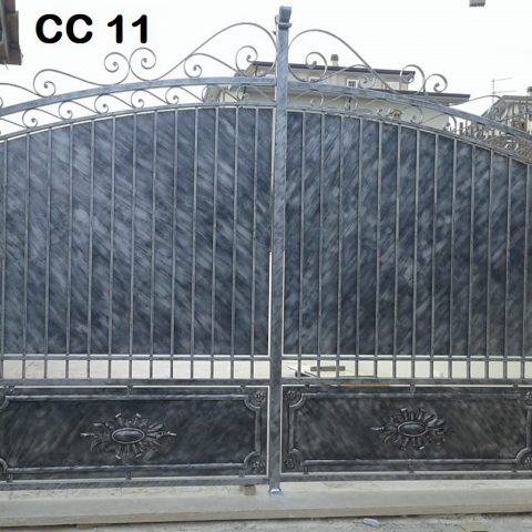 Cancello carrabile in ferro battuto CC 11