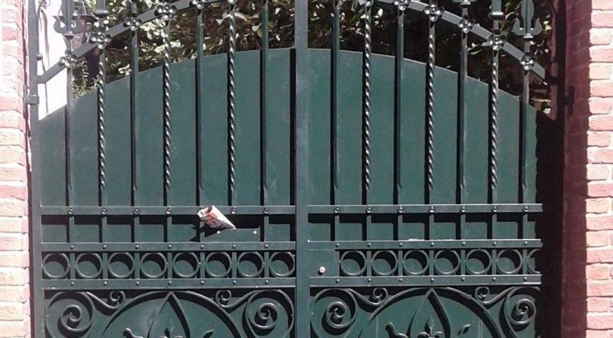 Cancello carrabile in ferro battuto CC 112