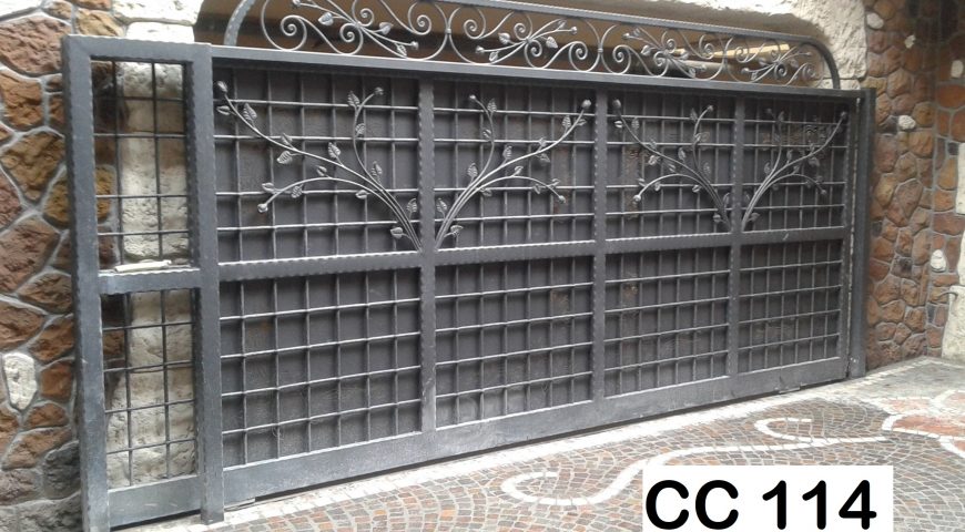 Cancello carrabile in ferro battuto CC 114